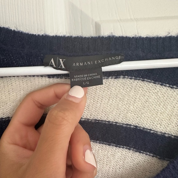 Long sleeve, Armani exchange striped sweater. - Picture 4 of 4